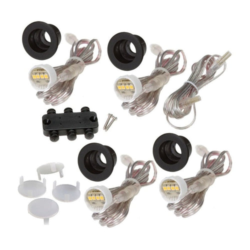 Bramblewick Recessed Step Light Set of Twelve with Transformer and Cable