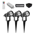 Bramblewick Wren Compact 3W Spike Spotlight Set of Twelve with Transformer and Cable