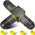 Garden Glow Essentials IP68 Three Way T Connector Pack of Five