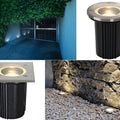 Groundline Driveover 120mm Drive Over Uplighter Set of Sixteen with Transformer and Drainage Sleeves
