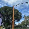 Longacre Painted Softwood Post and Festoon Installation Five Post 40 Metre