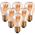 Longacre Vintage Filament Lamp ST45 Pack of Six