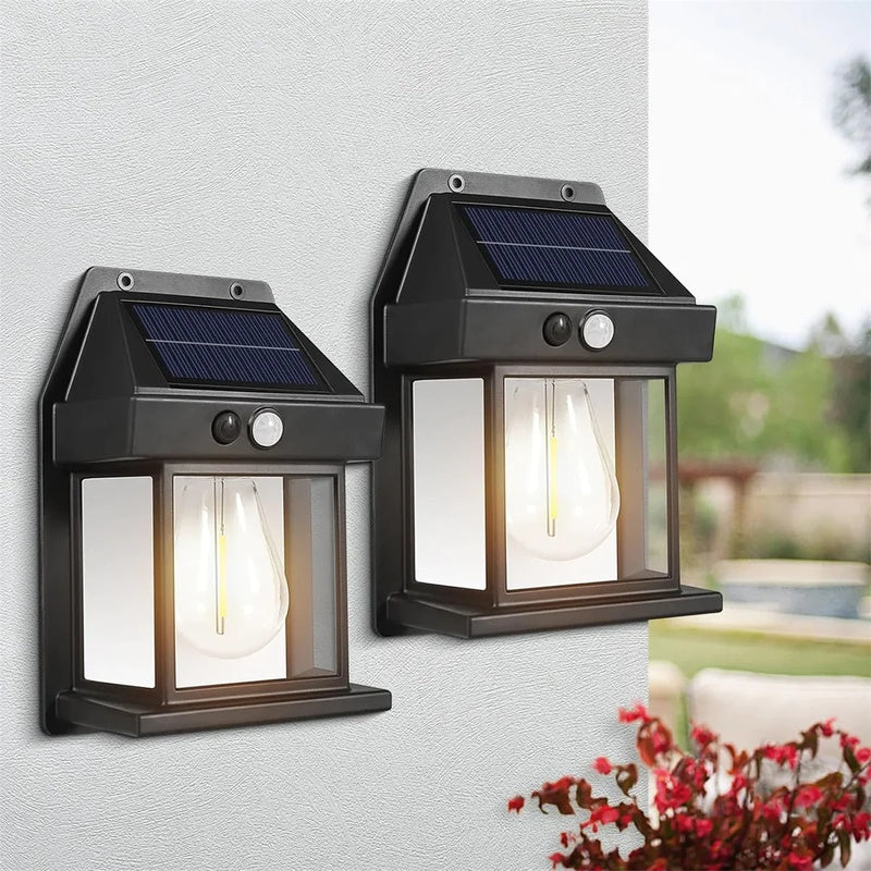 Meadowline Hawling Solar Wall Lantern