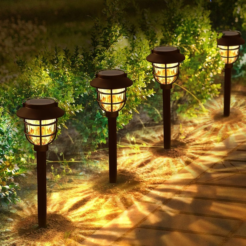 Meadowline Hensley Warm Amber Solar Path Light