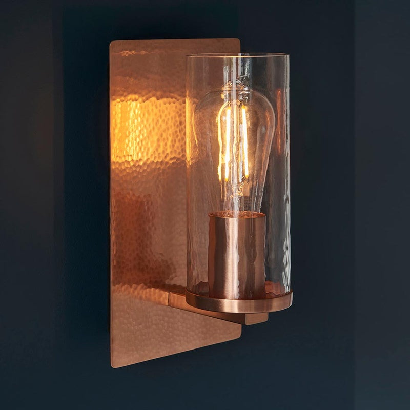 Meadowline Ilmington Solar Wall Light in Copper