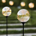Meadowline Marden Frosted Globe Solar Path Light