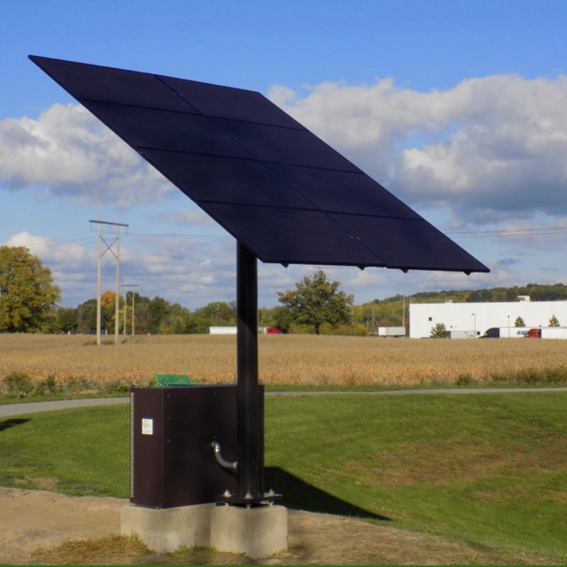 Sunpath Solar Works Allotment and Paddock System Off Grid Lighting System Pole Mounted Panel