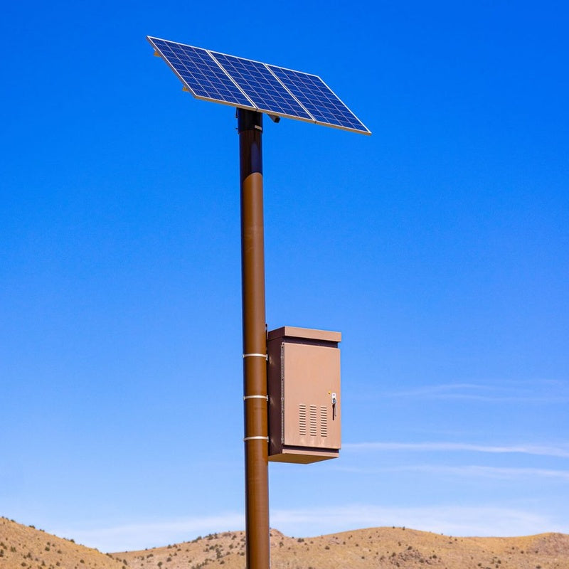 Sunpath Solar Works Remote Border System Off Grid Lighting System Pole Mounted Panel