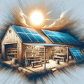 Sunpath Solar Works Shed and Outbuilding System Off Grid Lighting System Pole Mounted Panel
