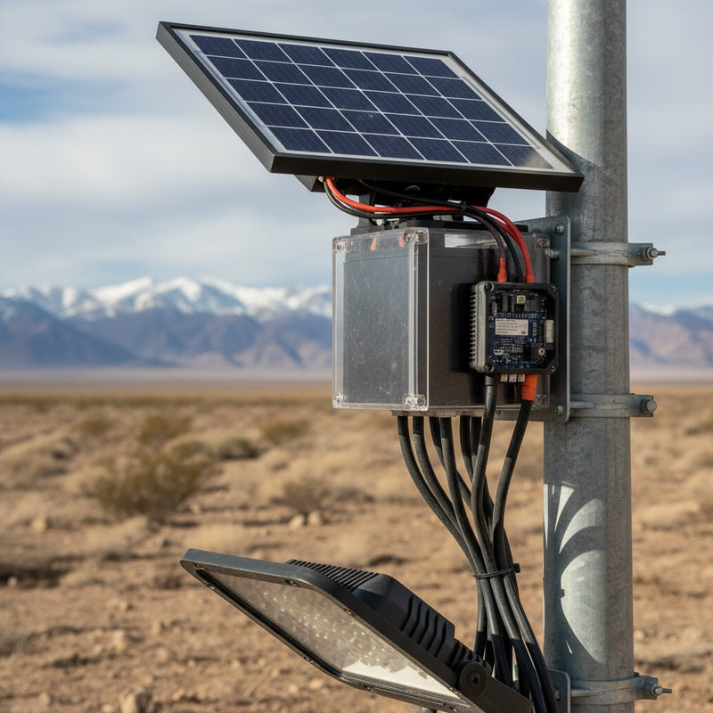 Sunpath Solar Works Whole Garden Off Grid System Off Grid Lighting System Pole Mounted Panel