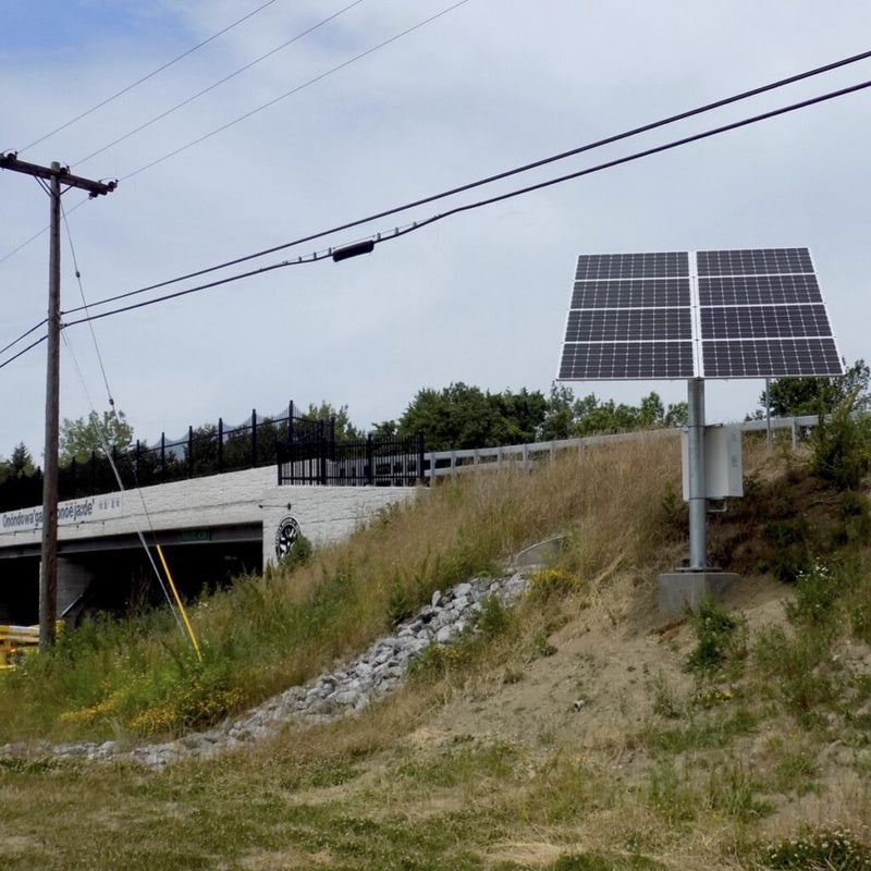 Sunpath Solar Works Winter Capable System Off Grid Lighting System Pole Mounted Panel
